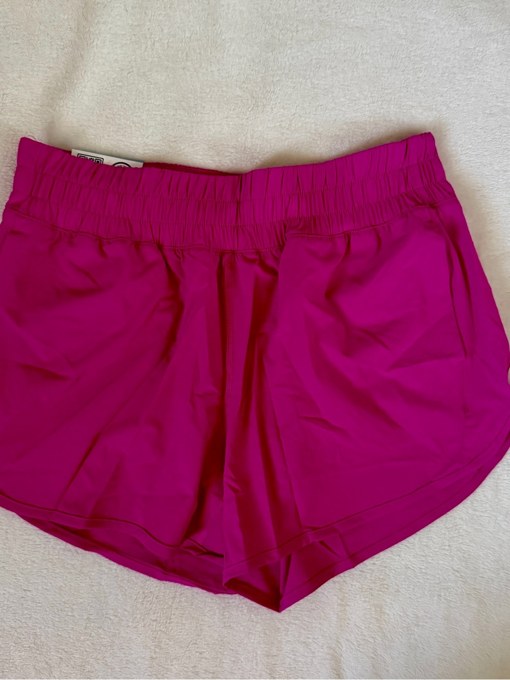 NWT Women's Athletic Running Shorts in Magenta with Elastic Waist